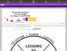 Tablet Screenshot of navajosoftball.com